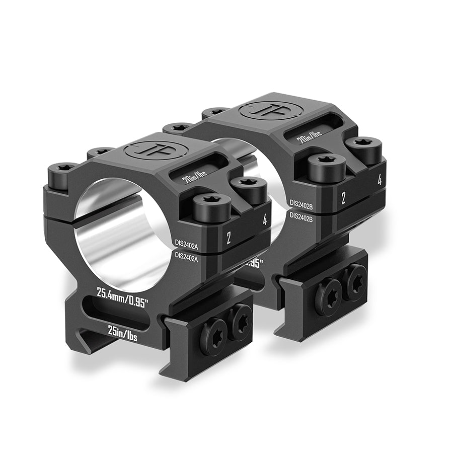 6061 Series Aluminum Scope Rings - 35mm Scope Rings - Picatinny Rail