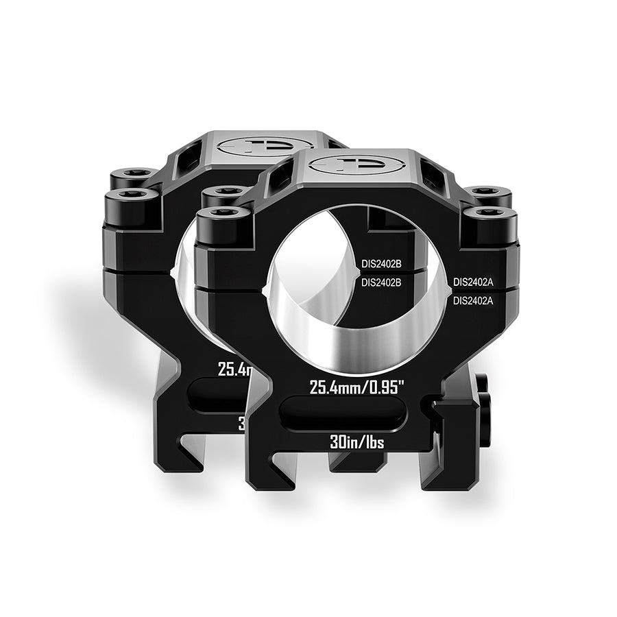 6061 Series Aluminum Scope Rings - 35mm Scope Rings - Picatinny Rail