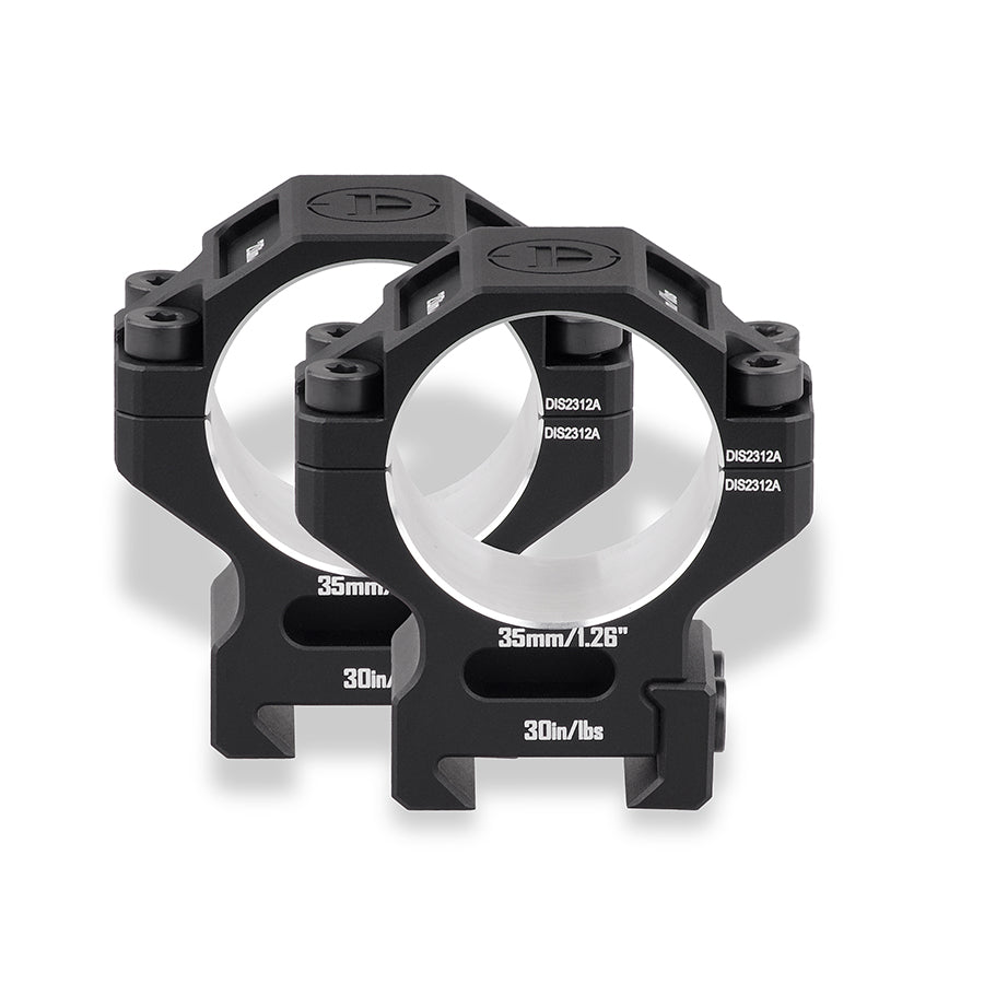 6061 Series Aluminum Scope Rings - 35mm Scope Rings - Picatinny Rail