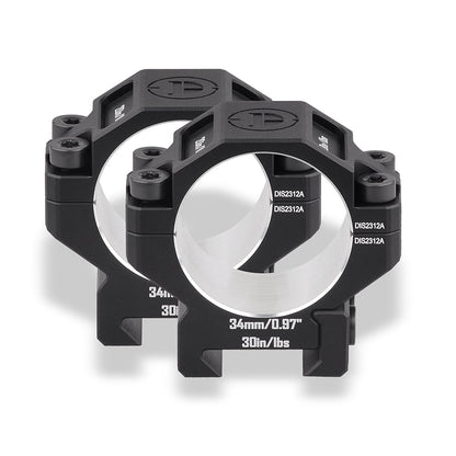 6061 Series Aluminum Scope Rings - Medium Profile 25.4mm/30mm/34mm/35mm Scope Mount for Picatinny Rail