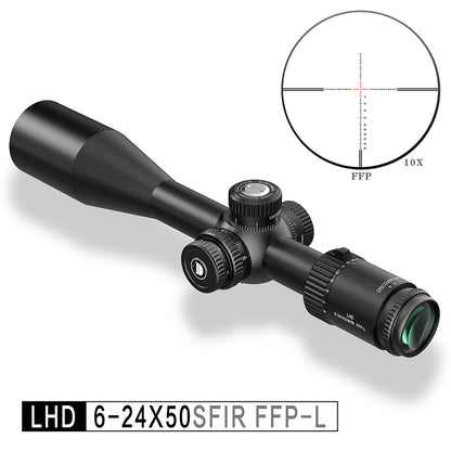 LHD 6-24x50 SFIR FFP-L Locking Turret optics scope