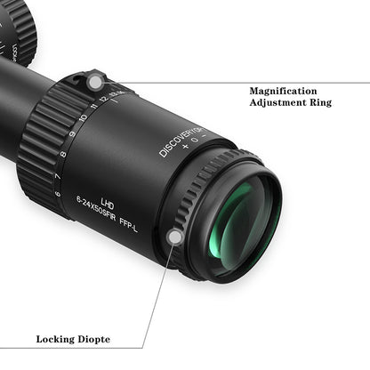 LHD 6-24x50 SFIR FFP-L Locking Turret optics scope