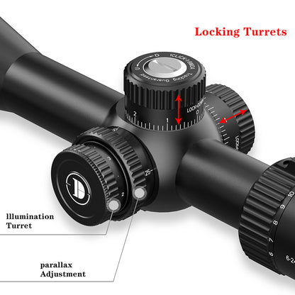 LHD 6-24x50 SFIR FFP-L Locking Turret optics scope