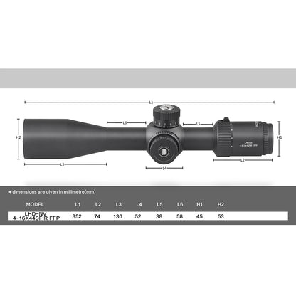 LHD-NV 4-16x44 SFIR FFP optics scope