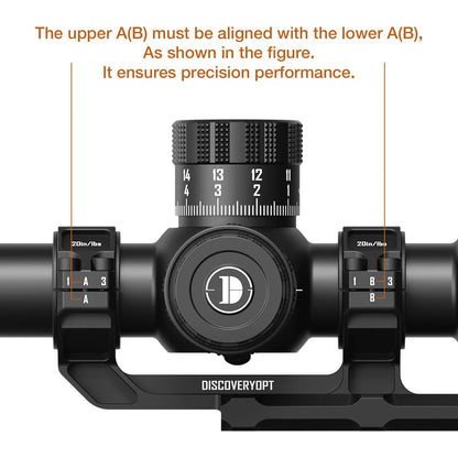 Multi-Compatible Cantilever Scope Mounts | One-Piece 0MOA 30MM/34MM Tube for Picatinny Rail