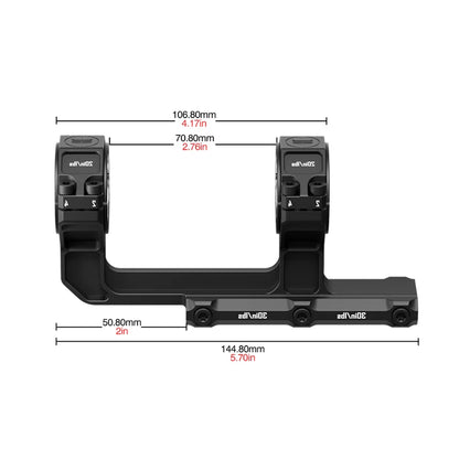 Multi-Compatible Cantilever Scope Mounts | One-Piece 0MOA 30MM/34MM Tube for Picatinny Rail